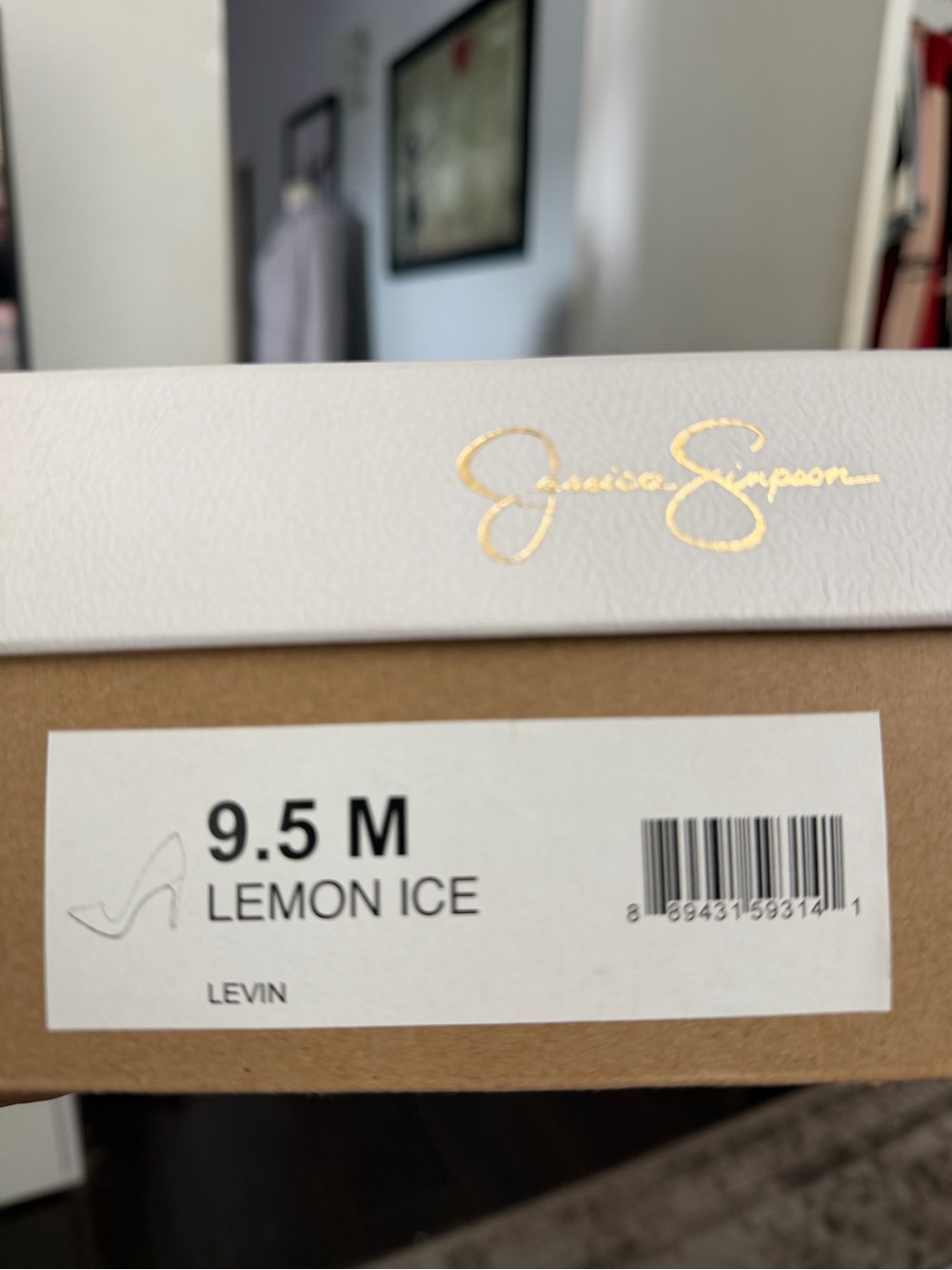 JESSICA SIMPSON LEMON ICE Women’s Yellow Pointed-Toe Stiletto Pumps - Picture 8 of 8